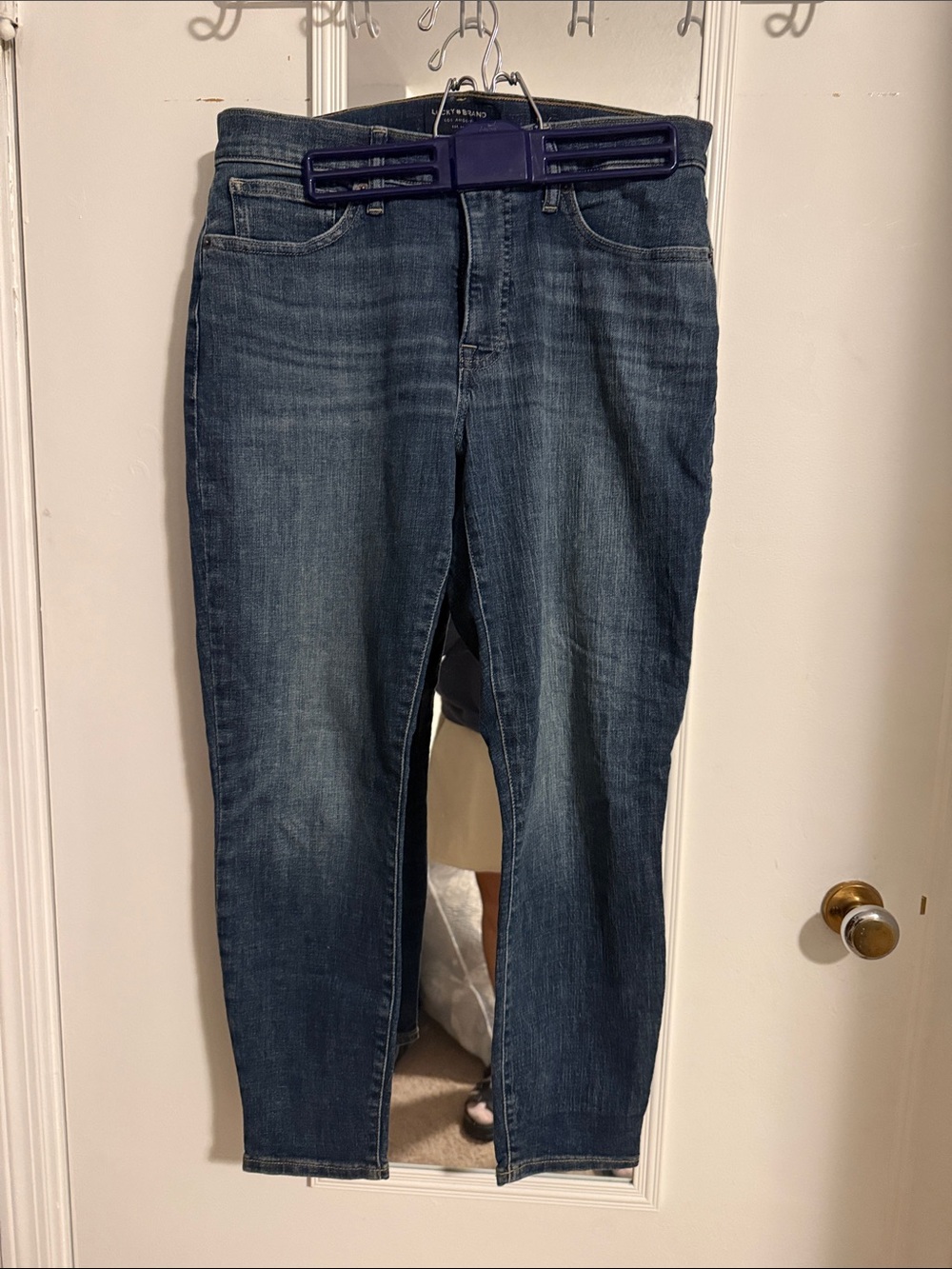 Lucky Brand Straight-Leg Jeans in Dark Blue Wash
